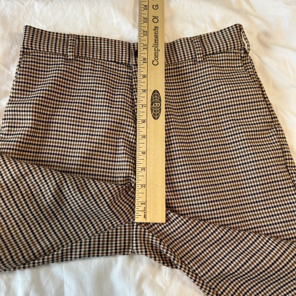 H M Slim Fit Houndstooth Print Elastic Waist Pants Women Size S - Picture 5 of 9